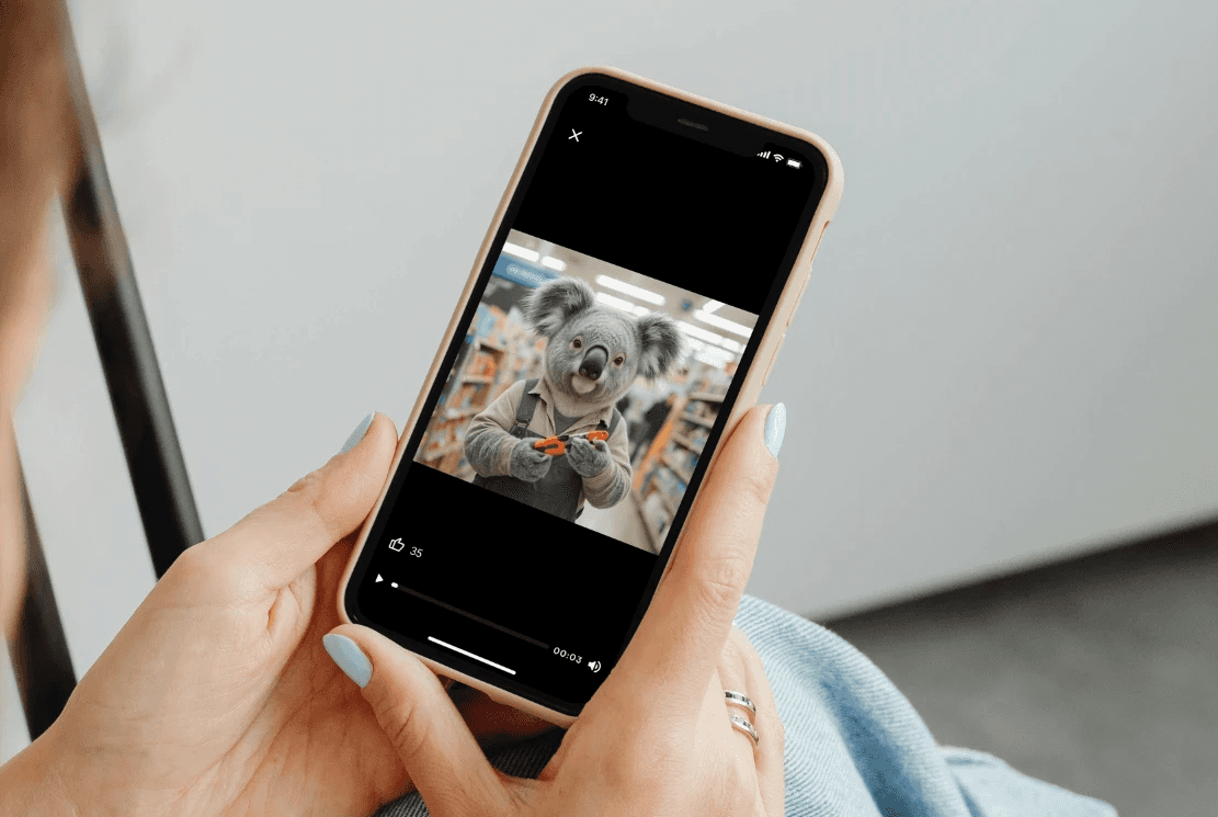 Heads Up video on a phone